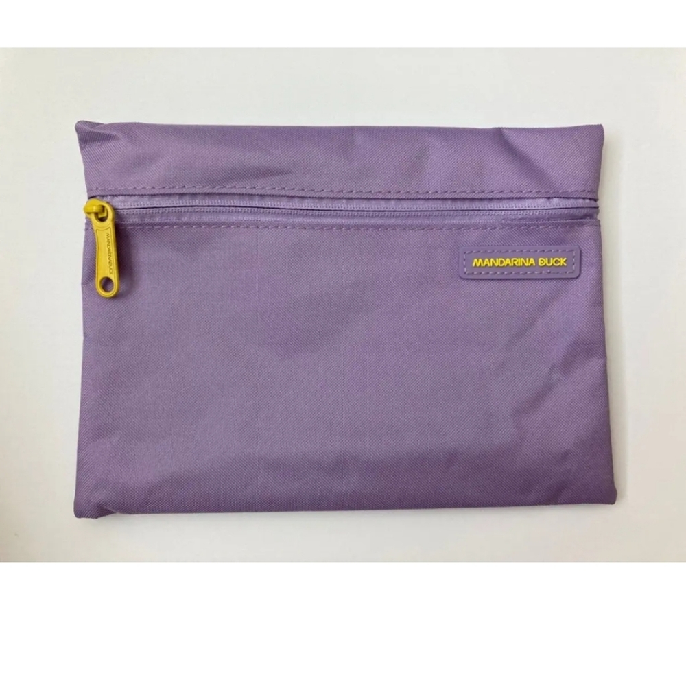 Mandarina Duck Turkish Airlines Travel Amenity Bag Lilac Purple